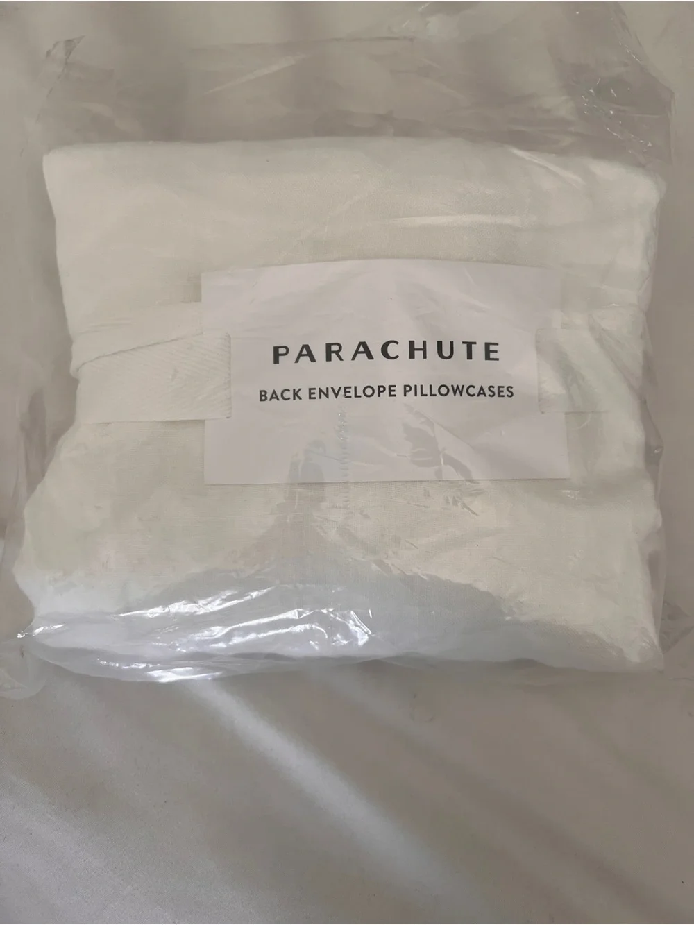 Parachute cotton King Pillow Case Set in Sand NWT